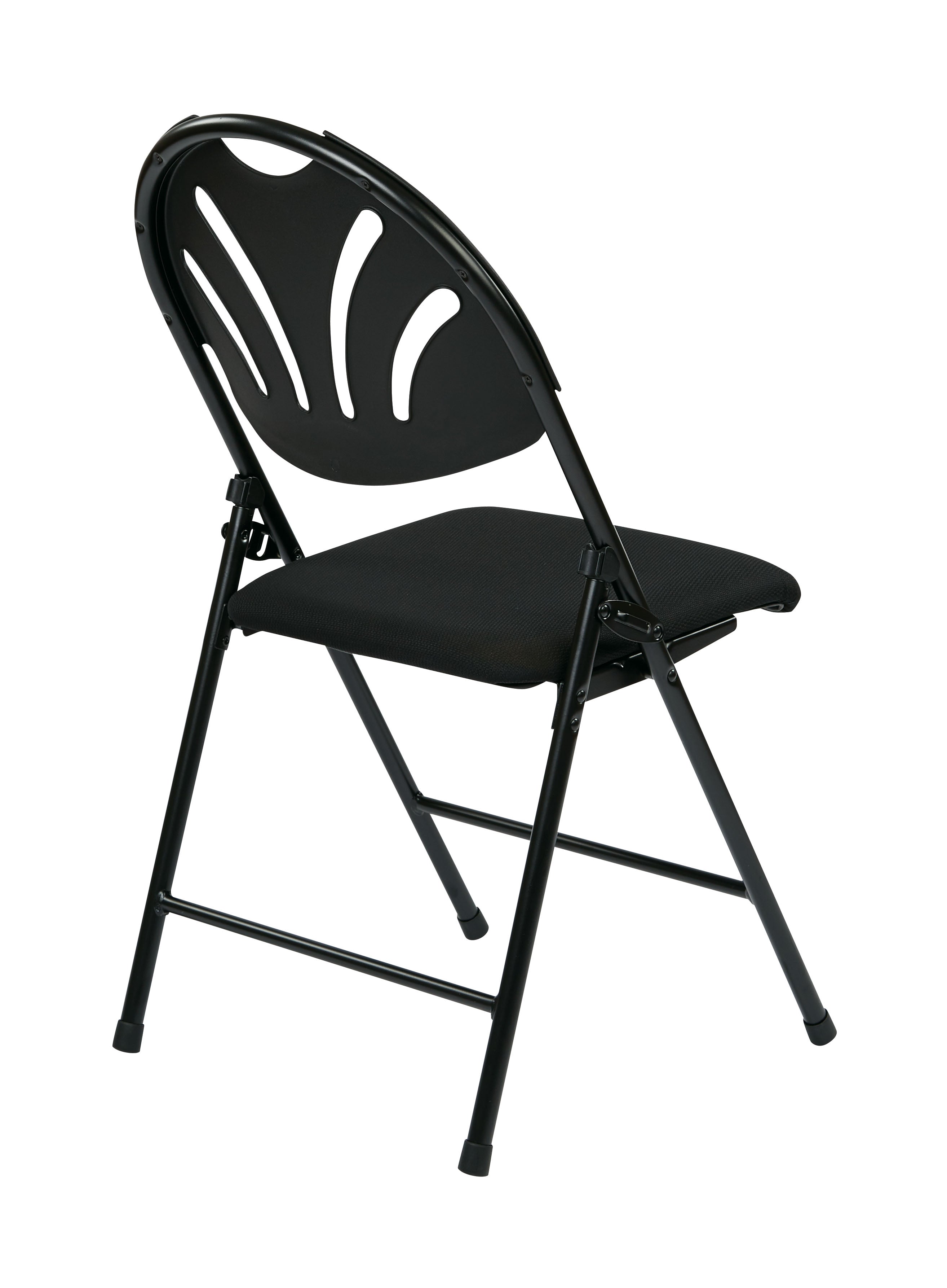 Folding Chair with Plastic Fan Back